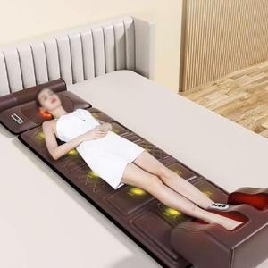 누워서 안마기 접이식 안마 매트 전신 온열 마사지 패드 가정용 침대 찜질 다기능 베드 진동