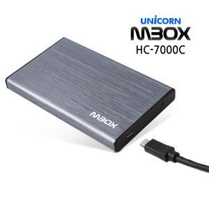 유니콘 HC-7000C 2.5인치 C타입 USB3.1 Gen2 외장하드케이스