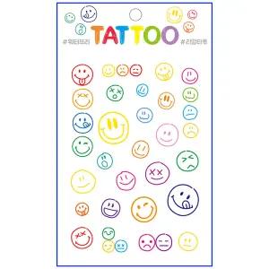 타투스티커 TS-002스탬프스마일 물없이10초완성 문신 51종