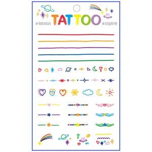 타투스티커 TS-005핑거데코 물없이10초완성 문신 51종