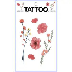 타투스티커 TS-021왁스플라워 물없이10초완성 문신 51종