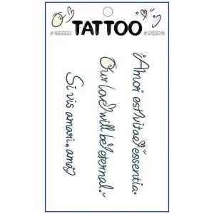 타투스티커 TS-030포인트레터링 물없이10초완성 문신 51종