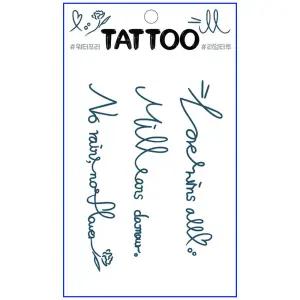 타투스티커 TS-031필기체레터링 물없이10초완성 문신 51종