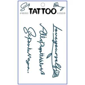 타투스티커 TS-032클라시레터링 물없이10초완성 문신 51종