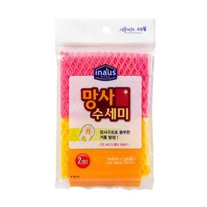 70245 크린랩 수세미-망사2P 10개/망사수세미