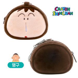 짱구 캐릭터 인형 얼굴 미니 파우치 가방 - 맹구