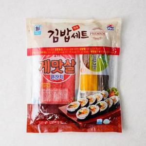 사조 홈파티 대림 명품김밥세트 520g 탕비실 식자재 학교 학원 아이들 간식 야식 술안주