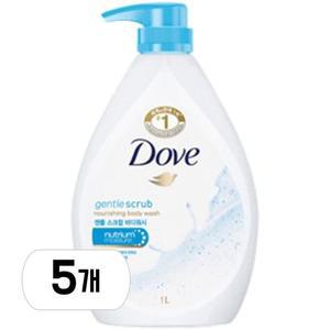 [도브] 젠틀스크럽 바디워시 1000ml 5개