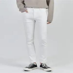 [무료배송] 1컬러 화이트진 스판면 속기모 슬림 일자팬츠