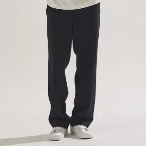 [팔랩][팔랩] 남여공용 에센셜 세미 와이드 밴딩 슬랙스 팬츠_PL24F7PT012_BK