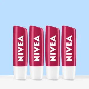 니베아 립케어 체리 샤인 4.8g x 4개