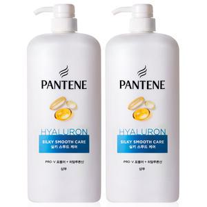 팬틴 실키 스무드 케어 대용량 샴푸 1200ml  2개