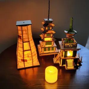 석가탑 다보탑 무드등 만들기 diy 키트 한지 공예 미술 활동 교육용 수업 재료