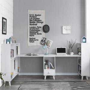 [RG819SRS]K2068 코지 h형 책상세트 2400 서재책상