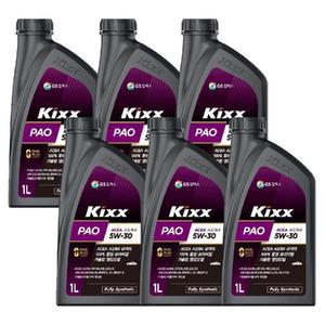GS 킥스 파오 A3/B4 5W30 엔진 1L x6개 /AWS