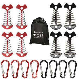 [캠핑아지트]감성 캠핑 롱타입 스프링 오징어 데크팩 8P 세트