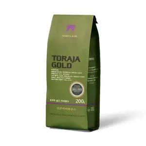 신산커피하우스 토라자 골드 200g 스페셜티 커피 원두 풀시티 로스팅 원두 홀빈