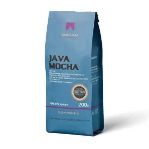 신산커피하우스 자바 모카 200g 스페셜티 프렌치 로스팅 원두 홀빈