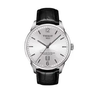 티쏘 티쏘 남성 가죽 시계 슈망데뚜렐 T099.407.16.037.00