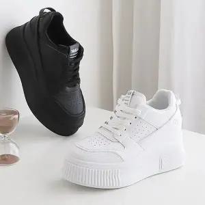 슈즈원 7cm업 여성 키높이운동화 속굽 스니커즈(2color/7cm)