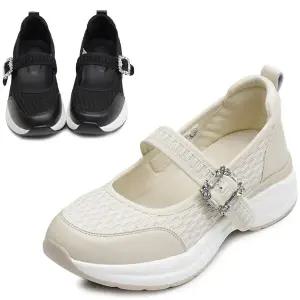 [카미엣뮤즈]메리제인 키높이 로퍼 스니커즈_KM24w025