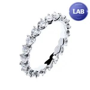 [한국금다이아몬드] 18K 랩 다이아몬드 반지 2.5MM 랩다이아 가드링 3프롱