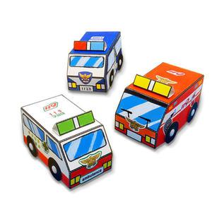 종이 경찰차 소방차 구급차 만들기 미술놀이 (3종) 꾸미기재료 돌봄교실 DIY HA267