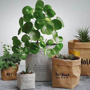 종이화분 화분덮개 종이 바구니 크레프트 화분 수납백