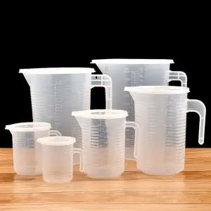 뚜껑있는 대형 비이커/비커/제빵/도구/베이킹/눈금/투명/가정용/게량/계량/용기/조리