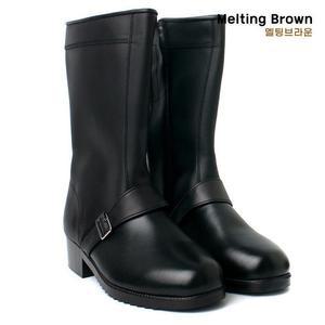 [멜팅브라운] 남자 가죽롱부츠 기모안감 방한부츠 K25