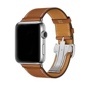 URVOI 배치 버클 가죽 밴드, 애플 워치 울트라 2 시리즈 10 9 8 7 6 SE 5, 싱글 투어 스트랩, 아이워치 액