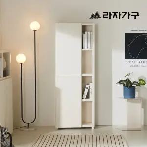 라자가구 레이 4단 600 수납 책장 2 도어형