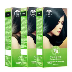 티에스 TS 더착한 순한 염색약 자연흑갈색 x2개 /셀프 새치염색