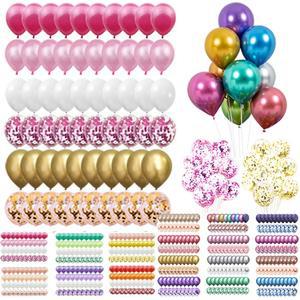 컨페티혼합40개풍선세트 메탈20개혼합세트 컬링리본 선물 브라이덜샤워 생일파티 돌잔치 프로포즈 파티풍선