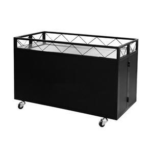 국내산 sm-204 검정 신형매대   이동식 접이식  백화점   마트진열대  의류매대