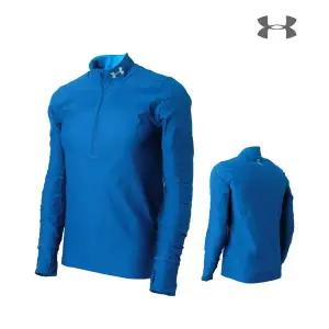 [하프클럽/언더아머]언더아머 M 퀄리파이어2 하프집업 1326595-581블루 긴팔티셔츠