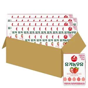 서울우유 멸균 딸기 유기농우유 120mlx48개