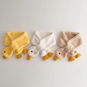 아동 오리 삼형제 퍼 머플러 목도리 키즈 유아 겨울 보온 털