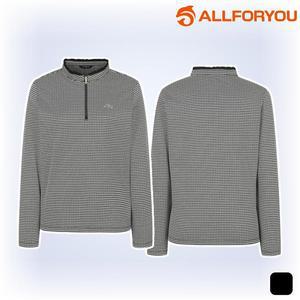 올포유 티셔츠 반집업 넥셔링 긴팔티 기모 겨울 여성