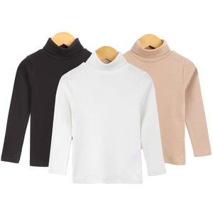 국내생산 아동 면스판 반목 긴목 목폴라 티셔츠 어린이 목티 여아 남아 이너티