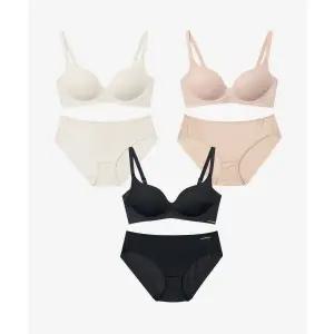 원더브라 WONDERBRA 예지PICK3PACK 일체형 볼륨몰드 노와이어 브라팬티 세트 매장정품 178557