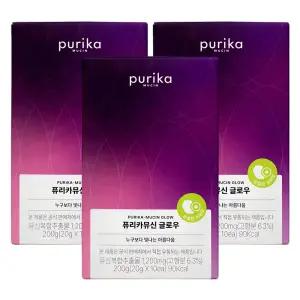 퓨리카 뮤신 글로우 먹는 콜라겐 20g x 10포 3박스 엘라스틴 PURIKA 키위맛