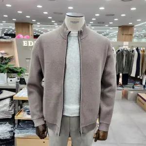 앤드지 신상 밍크 안감 캐시미어 집업 가디건 NE4EC1601 BE_IC