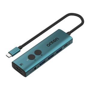 C타입 USB3.0 멀티허브 4K HDMI컨버터 100W PD 3.5mm 오디오 헤드폰 마이크 노트북 PC 미러링