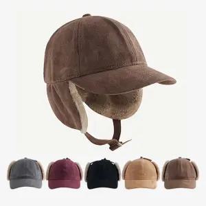 군밤 모자 겨울 방한 양털 퍼 트루퍼 햇 남성 여성 뽀글이 털 귀달이 스키장 항공 방한용