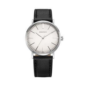 [로만손]카이로스 빈티지 돔 37 화이트 가죽시계 RWTLMM5BS001WHWH0