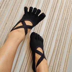 [KGPQSCWU_4B]블랙 미끄럼방지 삭스 요가양말