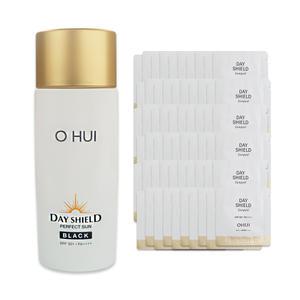 오휘 데이쉴드 퍼펙트 선 블랙 대용량 역매팩 80ml 25년 2월 SPF50 PA ++++ 선퀴드 1ml 60매