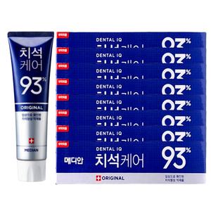 메디안 치석케어 오리지날 93% 치약 90g x 9개