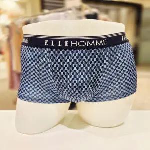 엘르이너웨어 딥블루 기하학 남성 아웃밴드 드로즈 EEMDR173 DBU